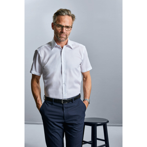 Men's Short Sleeve Tailored Ultimate Non-iron Shirt White S