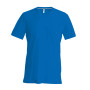 T-shirt V-hals korte mouwen Light Royal Blue XL