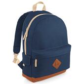BagBase Heritage Backpack, French Navy, ONE, Bagbase