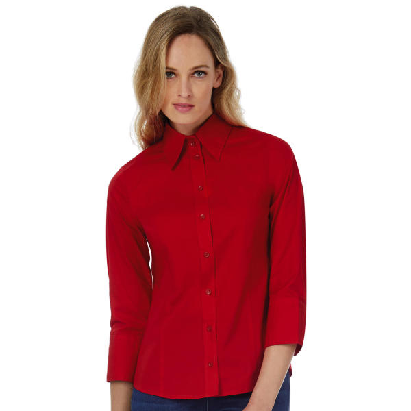 Milano/women Popelin Shirt 3/4 sleeves
