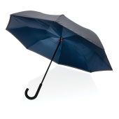23" Impact AWARE™ RPET 190T reversible paraplu, donkerblauw