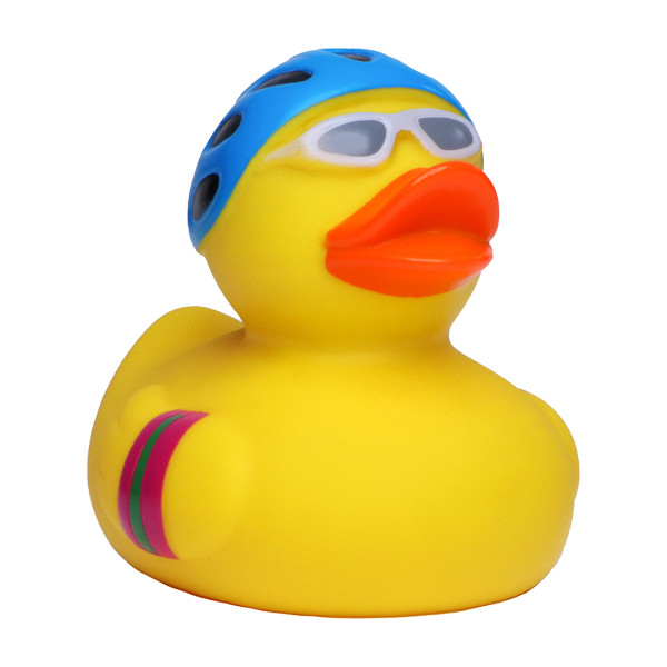 Squeaky duck biker