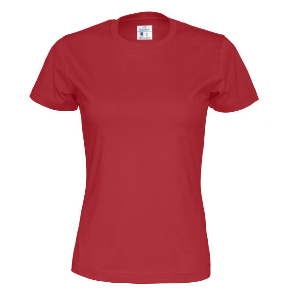 T-Shirt Lady Red L (GOTS)