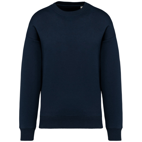Ecologische oversized uniseks sweater met ronde hals Navy Blue 3XL