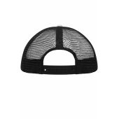 MB071 5 Panel Polyester Mesh Cap for Kids - white/black - one size