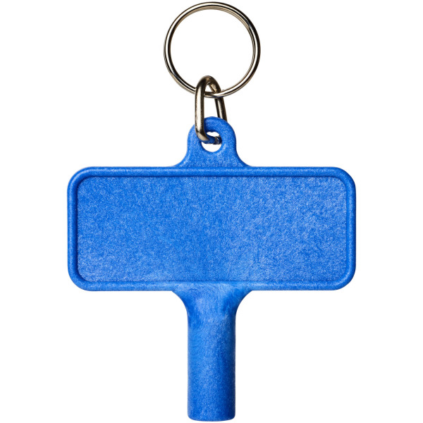 Largo plastic radiator key with keychain - Blue
