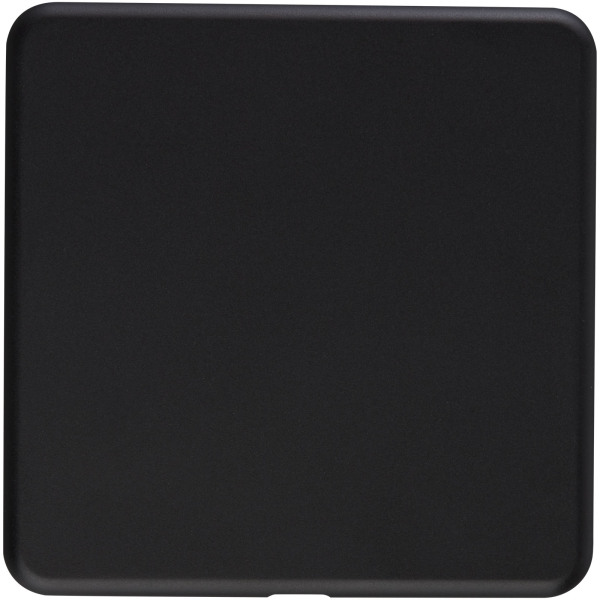 Loop 10W recycled plastic wireless charging pad - Solid black