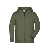 Children's Zip Hoody - olive - XXL