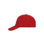 MB035 5 Panel Sandwich Cap - red/white - one size