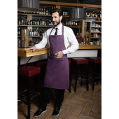 BLS 5 Bib Apron Basic with Buckle and Pocket - aubergine - Stck