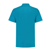 L&S Polo Basic Mix SS for him turquoise M