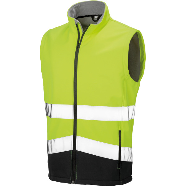 High-viz softshell jacket Fluorescent Yellow / Black 3XL