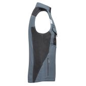 JN825 Craftsmen Softshell Vest - STRONG - carbon/zwart 6XL