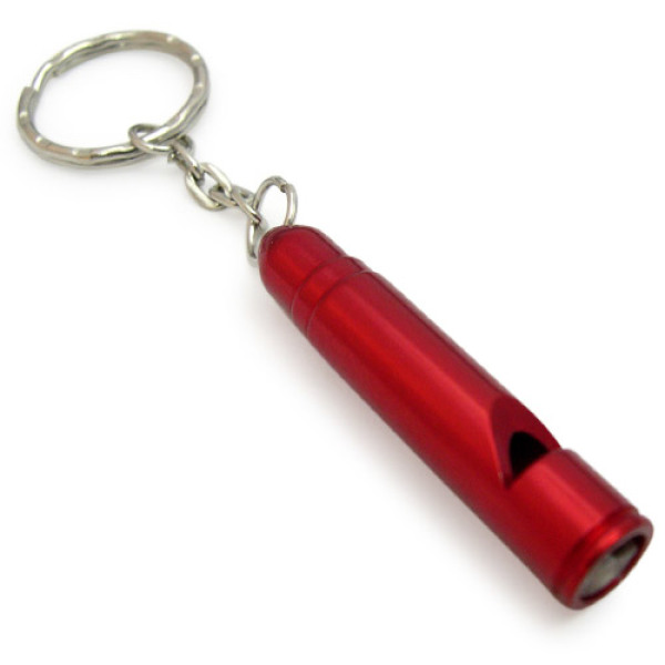 Aluminum Whistle - Red