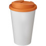 Americano® 350 ml tumbler with spill-proof lid - White/Orange