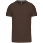 T-shirt V-hals korte mouwen Chocolate 3XL
