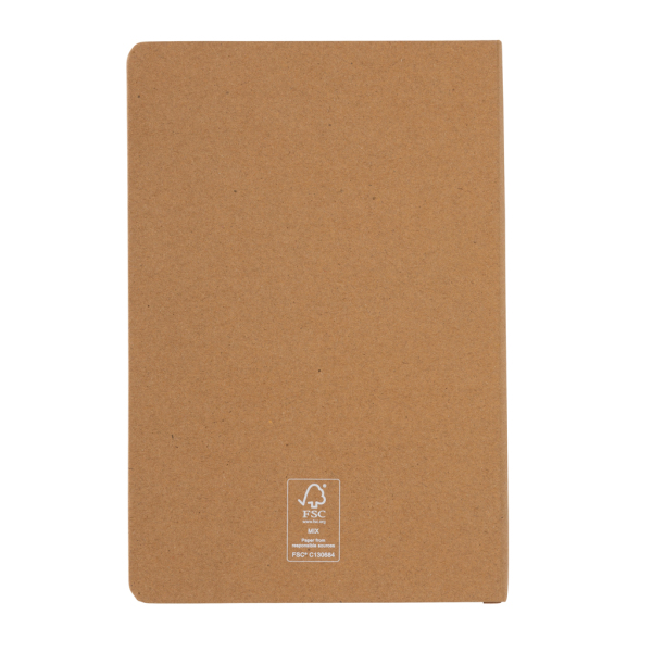 A5 hardcover notebook, brown