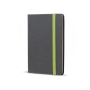 A5 notebook hardcover - Black / Light Green