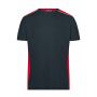 Men's Workwear T-Shirt - COLOR - carbon/red 5XL