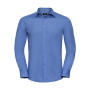 Tailored Poplin Shirt LS - Corporate Blue - 4XL