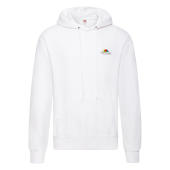 Vintage Hooded Sweat Classic Small Logo Print - White - S