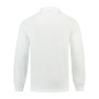 L&S Polosweater Open Hem white XXXL