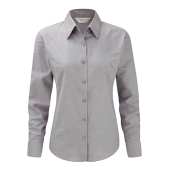 Ladies' Classic Oxford Shirt LS - Silver - 6XL (52)