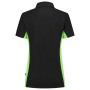 Poloshirt Bicolor Dames 202003 Black-Lime XL
