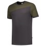 T-shirt Bicolor Naden 102006 Darkgrey-Army XS