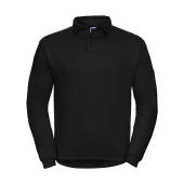 Heavy Duty Collar Sweatshirt - Black - 4XL