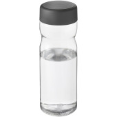H2O Active® Base 650 ml drikkeflaske med skruelåg - Transparent/Stormgrå