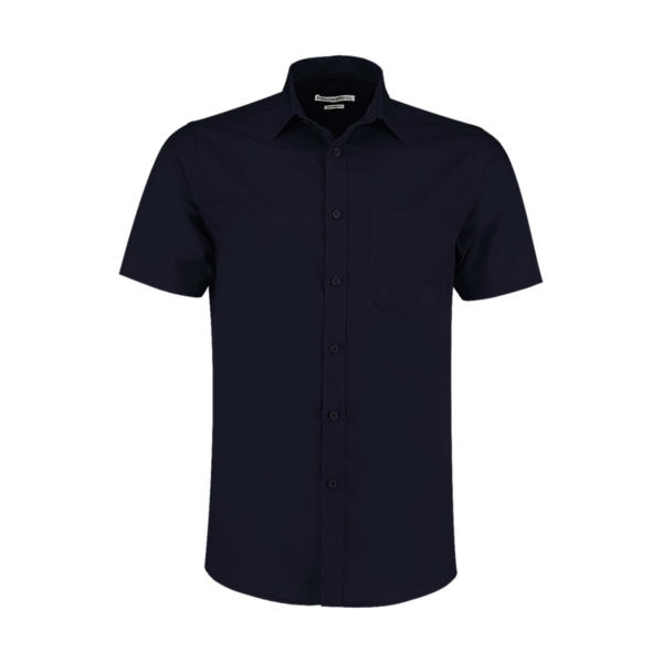 Tailored Fit Poplin Shirt SSL - Dark Navy - L