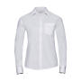Ladies' Cotton Poplin Shirt LS - White - L (40)