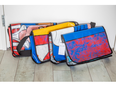 Messenger Bag gemaakt van upcycled springkussens. Messenger Bag gemaakt van upcycled springkussens.