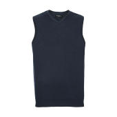 Adults' V-Neck Sleeveless Knitted Pullover - French Navy - 4XL