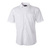 Men's Shirt Shortsleeve Poplin - white - 4XL