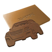 Embossed chocolade eigen vorm groot Embossed chocolade eigen vorm groot