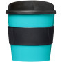 Americano® Primo 250 ml tumbler with grip - Aqua blue/Solid black