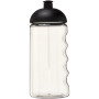 H2O Active® Bop 500 ml bidon met koepeldeksel - Transparant/Zwart