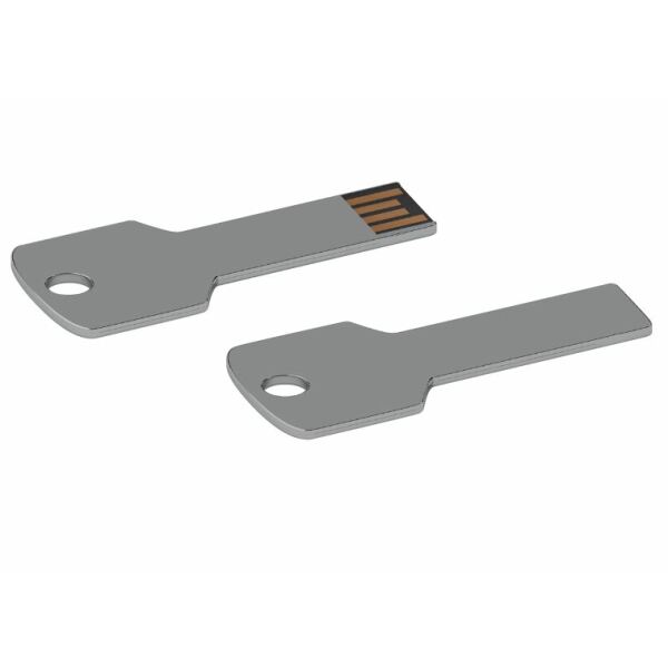 USB stick Sleutel vierkant 2.0 chroom 512MB