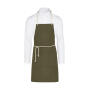 CORSICA - Cord Bib Apron with Pocket - Olive - One Size