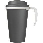 Americano® Grande 350 ml mug with spill-proof lid - Grey