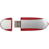 Oval USB - Rood/Zilver - 32GB