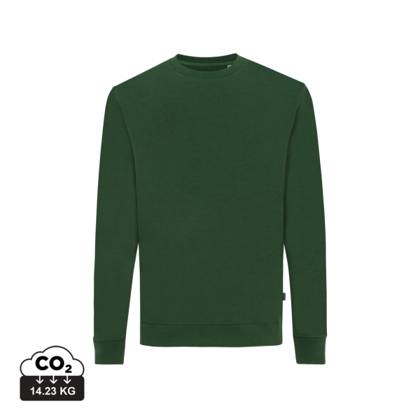 Iqoniq Zion gerecycled katoen sweater, forest green (M)