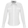 Ladies' Long Sleeve Pilot Shirt White 10 UK