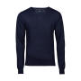 Men's V-Neck Sweater - Navy - M