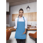 BLS 6 Short Bib Apron Basic with Buckle and Pocket - turquoise - Stck
