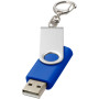 Rotate USB met sleutelhanger - Koningsblauw - 1GB