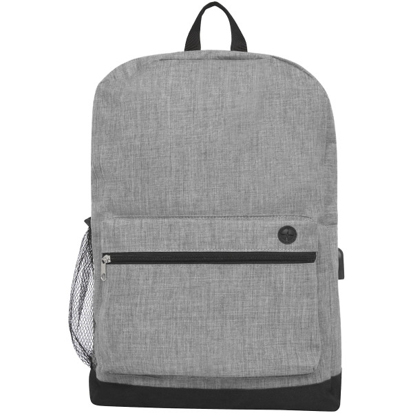Hoss 15.6" business laptop backpack 16L - Heather medium grey