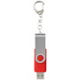 Rotate USB met sleutelhanger - Helder rood - 2GB